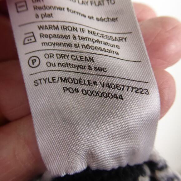 Vince Wool Blend Cardigan Womens SZ L Striped Open Front Cowl Neck Long Sleeved - Picture 7 of 11